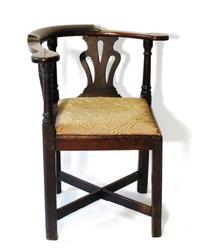 Chippendale corner or roundabout chair late 18th century