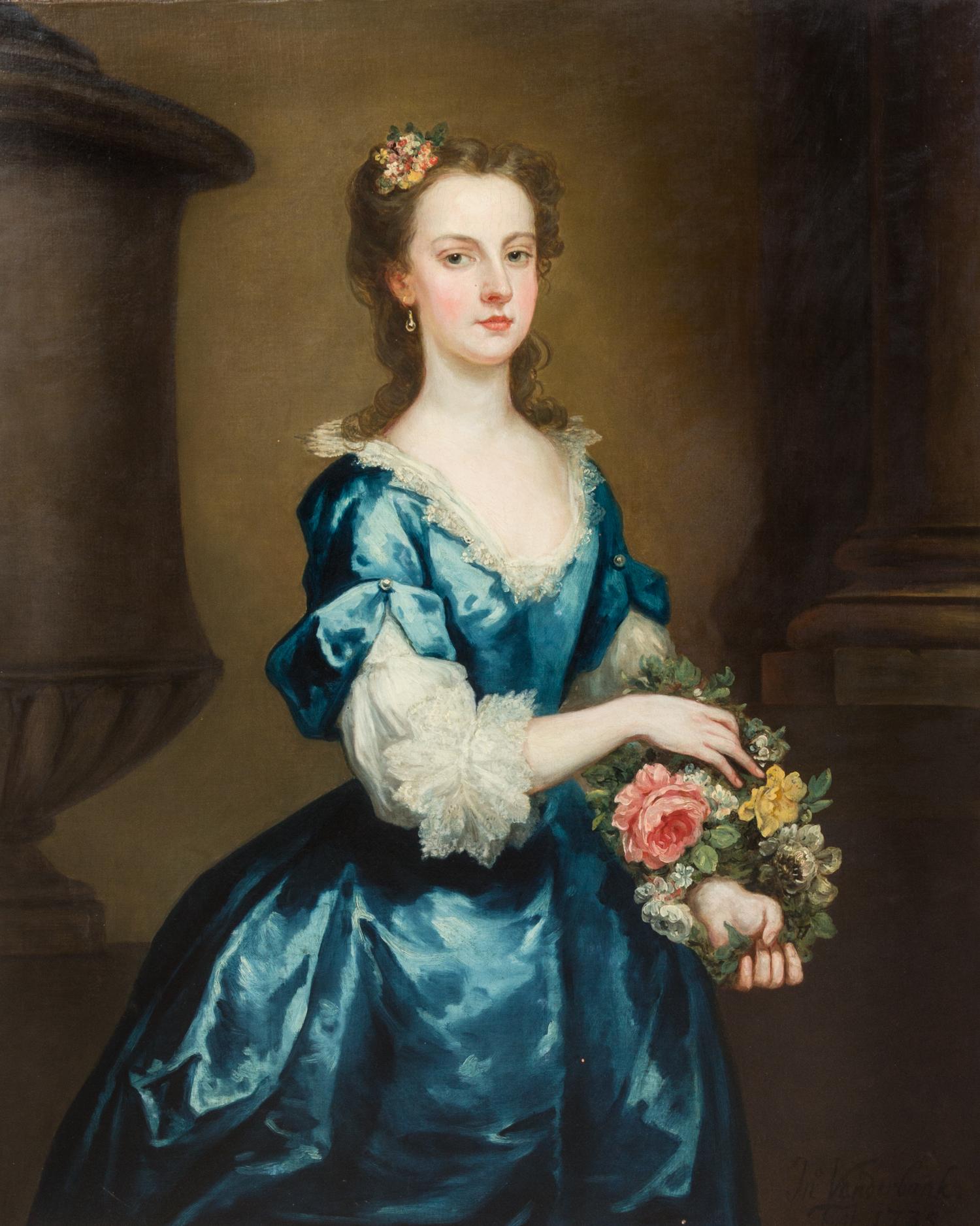 John Vanderbank the Younger, (British, 1694-1739), Portrait of a Lady, 1735