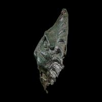 A Roman Bronze Sarcophagus Mask in the form of a Lion