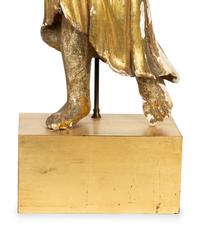 A Continental Giltwood Figure of an Angel