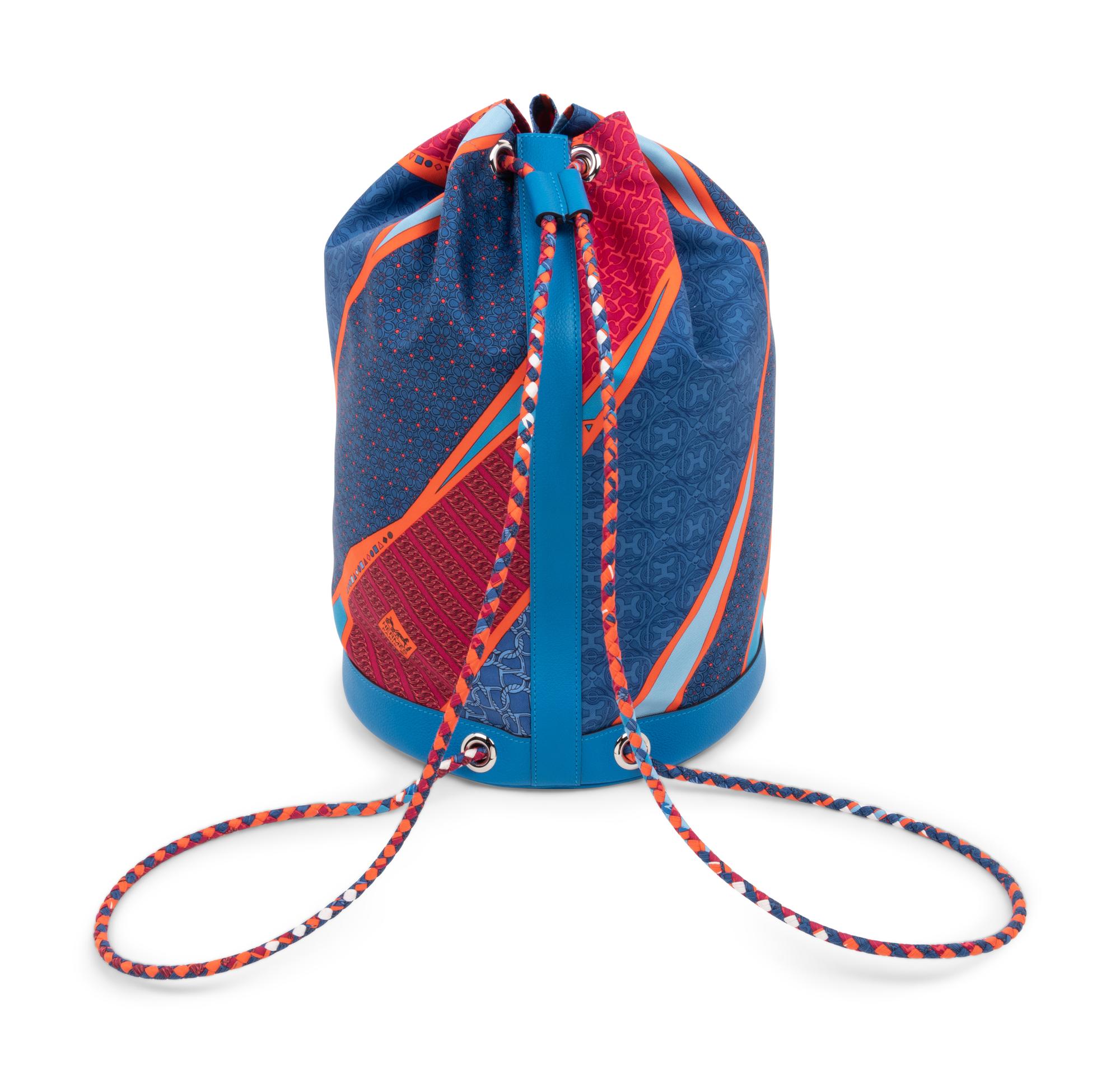 Hermès Soie Cool Drawstring Bucket Bag, 2013