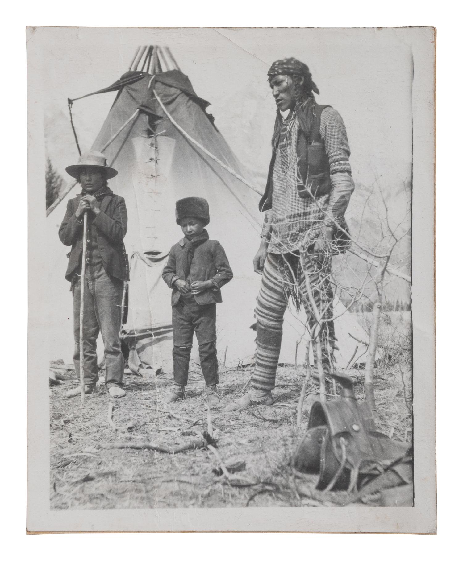 [NATIVE AMERICANS]. A group of 34 silver gelatin photographs of Native American subjects.