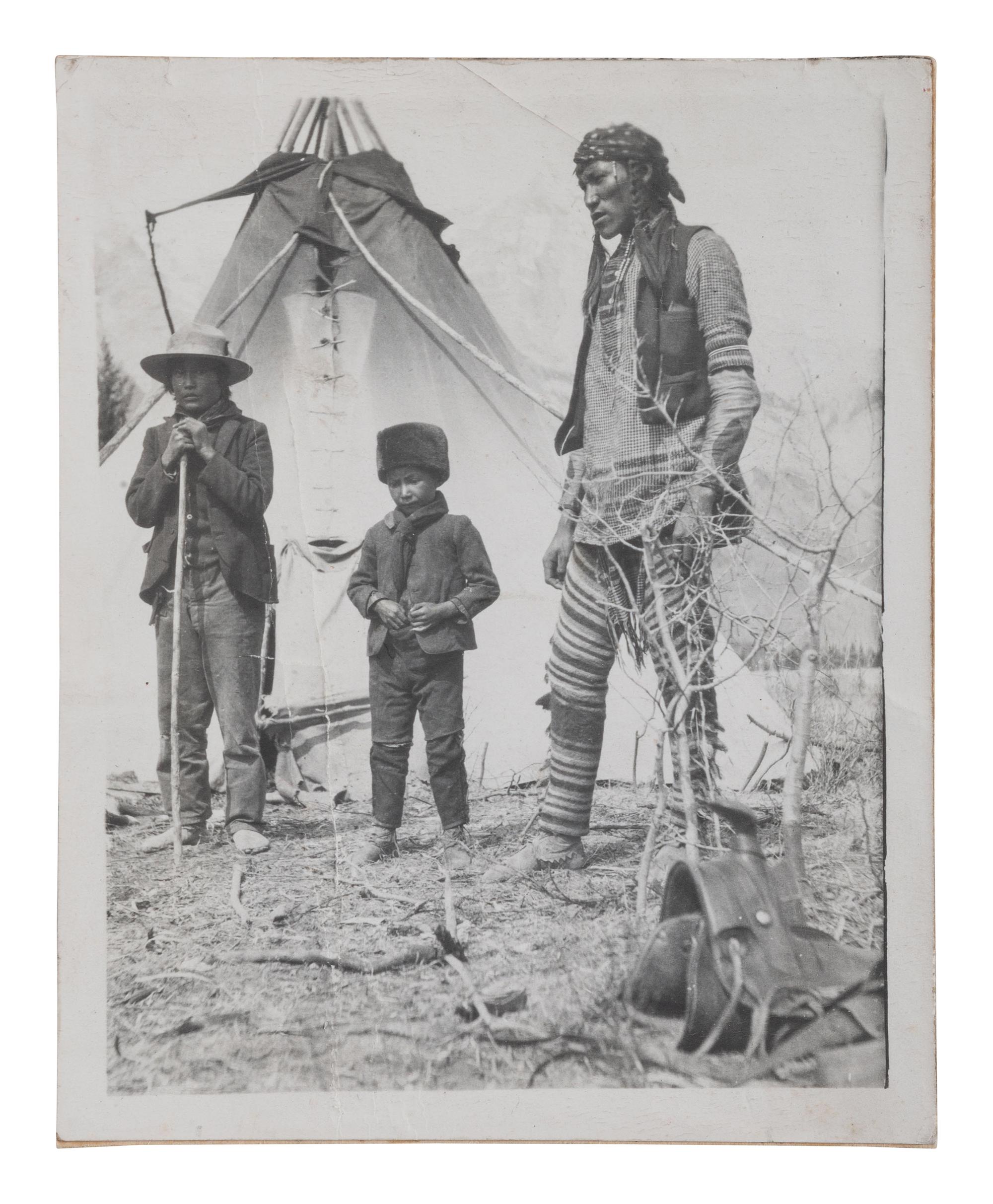 [NATIVE AMERICANS]. A group of 34 silver gelatin photographs of Native American subjects.