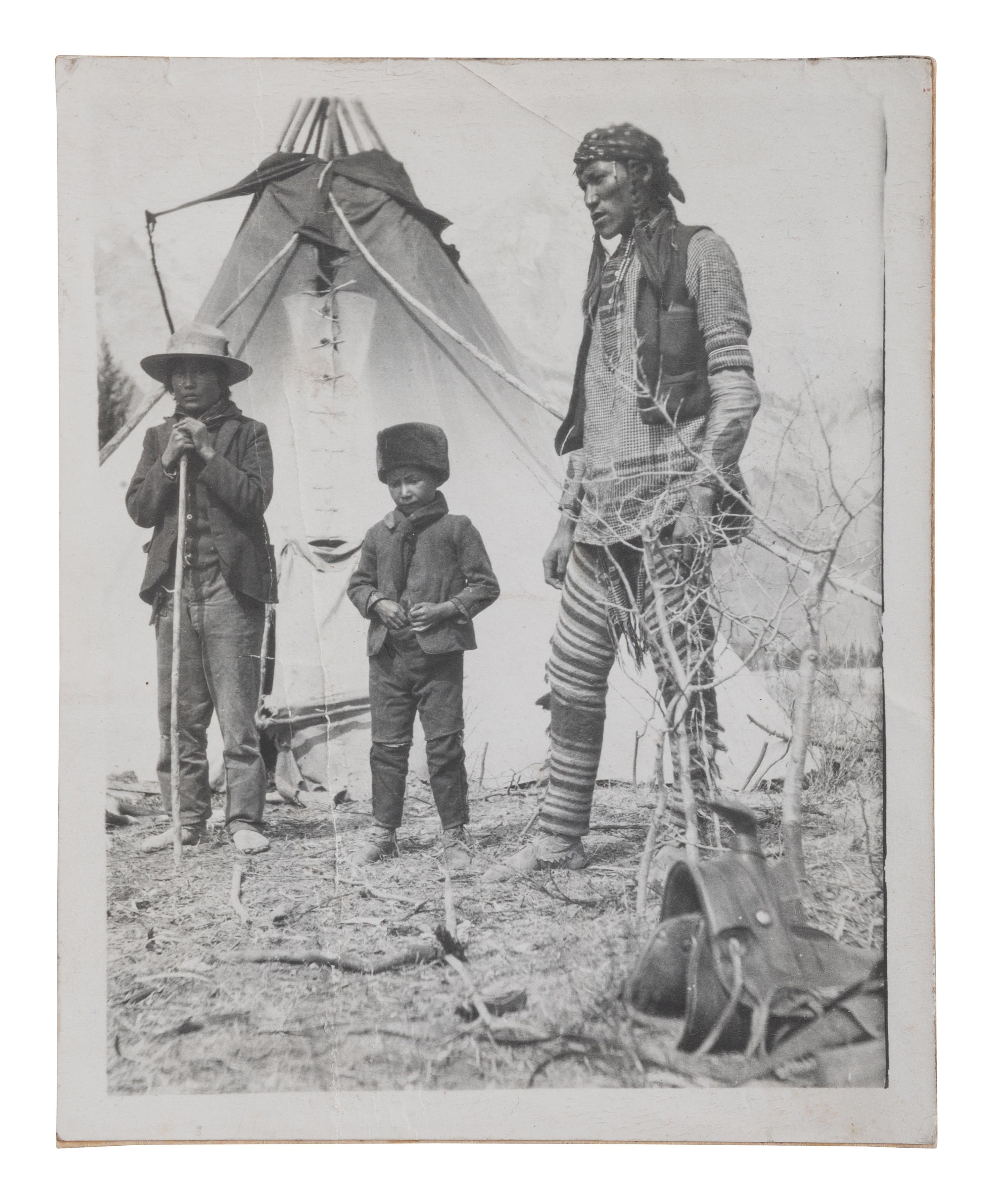[NATIVE AMERICANS]. A group of 34 silver gelatin photographs of Native American subjects.