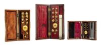 A Group of Three Brass Sikes Hydrometers Length of longest 7 inches.