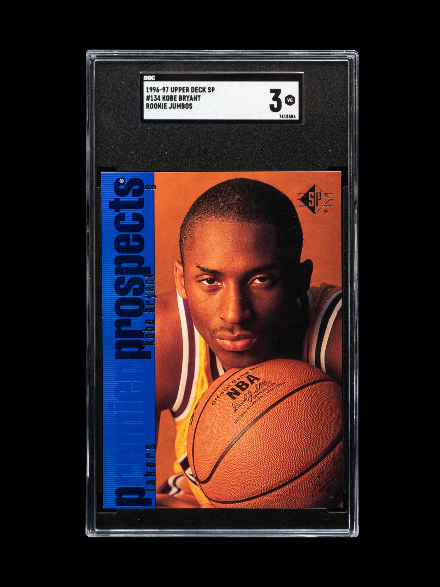 A Group of 1996-97 SP Kobe Bryant Rookie Basketball Cards,