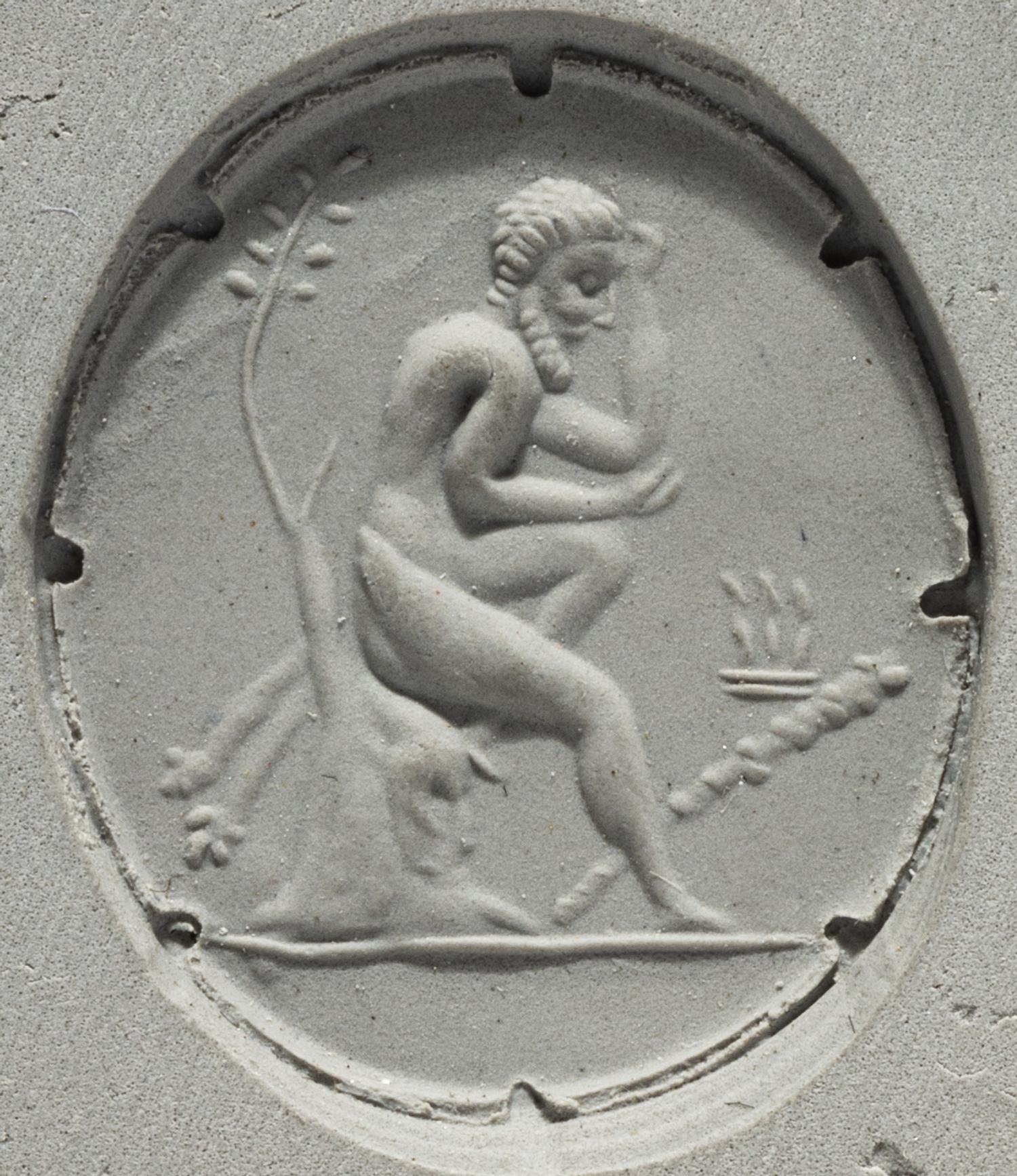 A Neoclassical Gold and Banded Agate Brooch with the Demigod Hercules