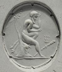 A Neoclassical Gold and Banded Agate Brooch with the Demigod Hercules