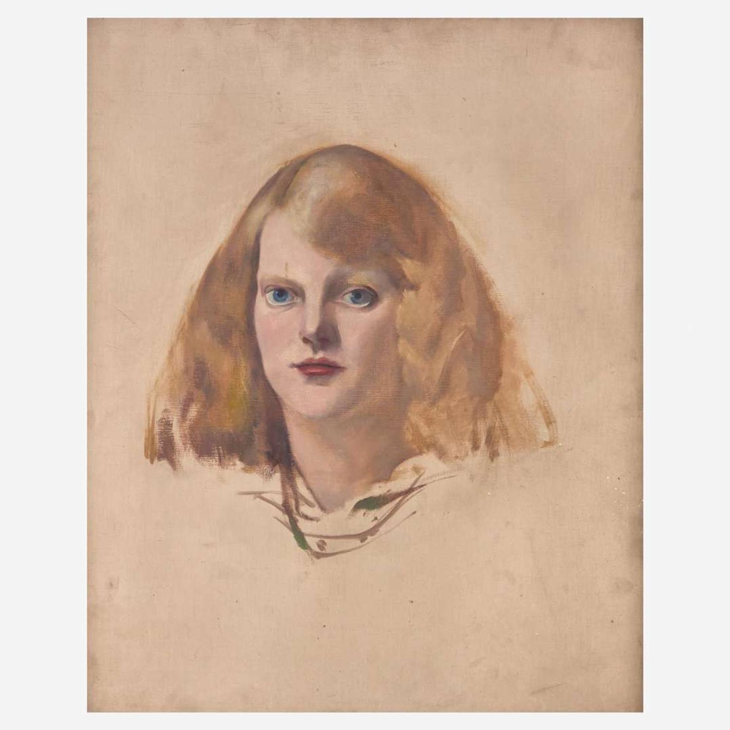 Arthur Beecher Carles (American, 1882–1952) Portrait of Caroline Robinson Carles