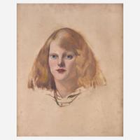 Arthur Beecher Carles (American, 1882–1952) Portrait of Caroline Robinson Carles