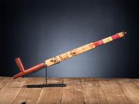 Standing Rock Sioux Carved Pipe Stem, with Catlinite Bowl