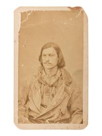[WESTERN AMERICANA]. MORROW, Stanley J., photographer. CDV of Luther "Yellowstone" Kelly. Yankton, Dakota Territory.