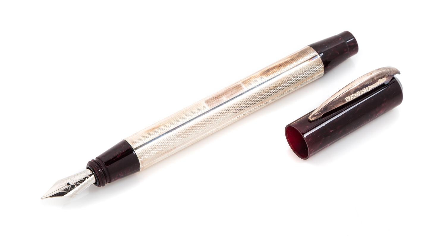 A Visconti Rinascimento: Star Dust-Purple Special Edition Fountain Pen and Ink Set