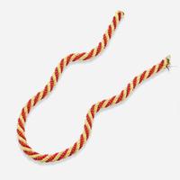 An 18K Yellow Gold and Coral Necklace