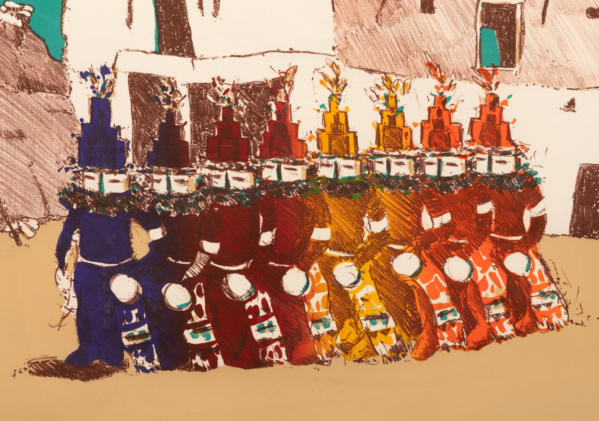Kachina Dancers , Color Trial Proof