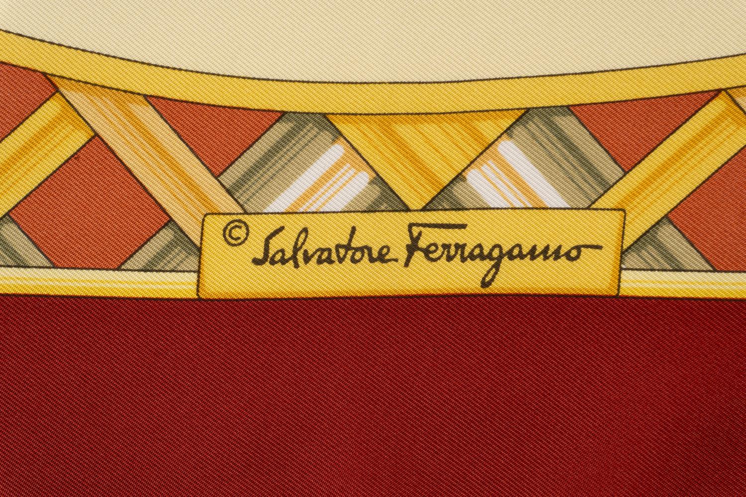 Five Salvatore Ferragamo Scarves