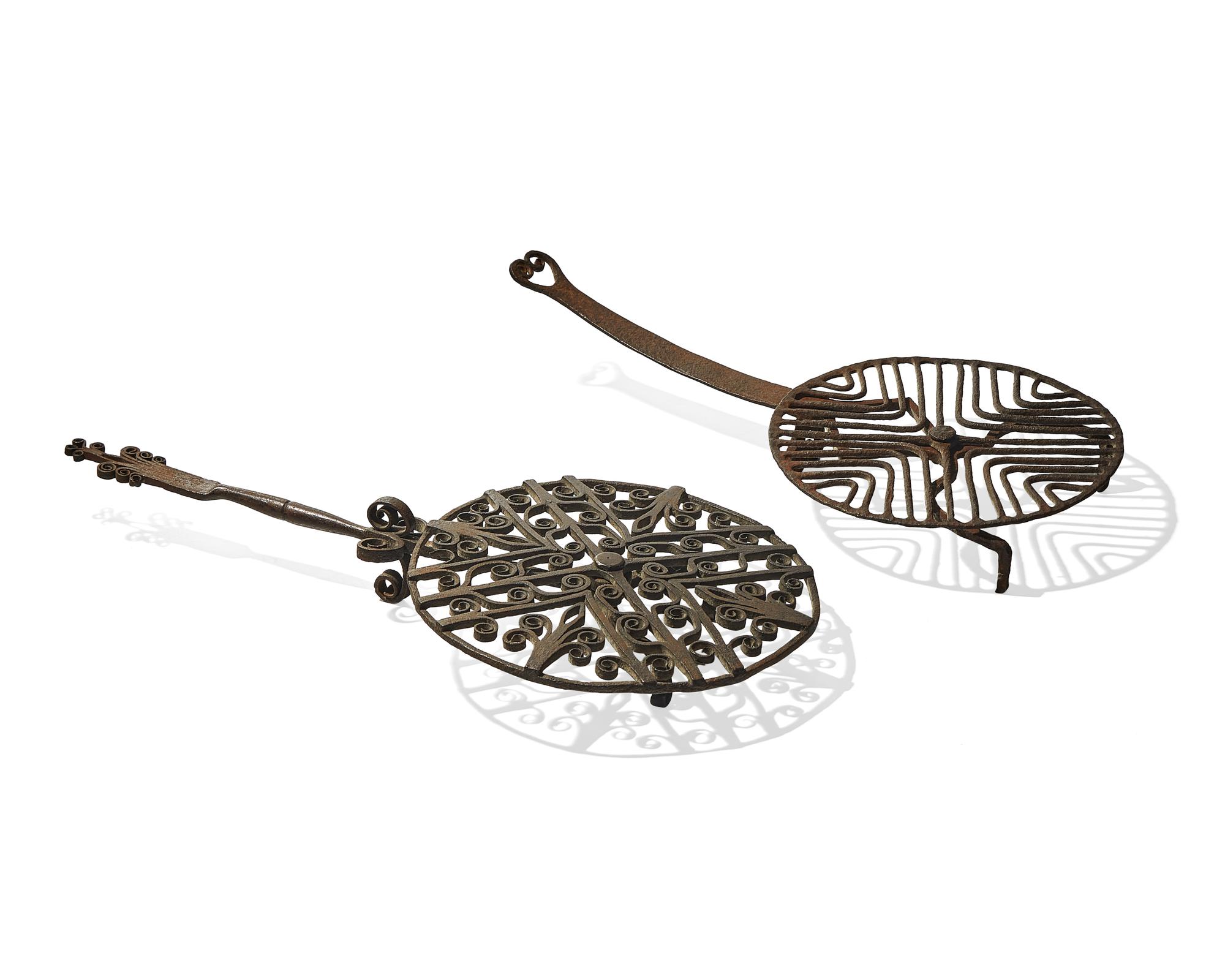 A Group of Three Wrought Iron Broilers, French, 18th Century