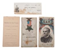 [MILITARIA] 19th c. docs and imprints incl. Civil War content from Estate of Carroll J. Delery III.