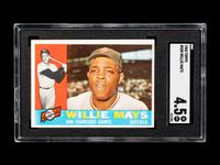 A 1960 Topps Willie Mays Baseball Card No. 200 (SGC 4.5 VG/EX+)