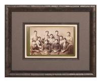 CHOATE, John N. (1848-1902), photographer. 3 boudoir cards featuring groups of students at Carlisle Indian School. Carlisle, PA, ca 1880s.