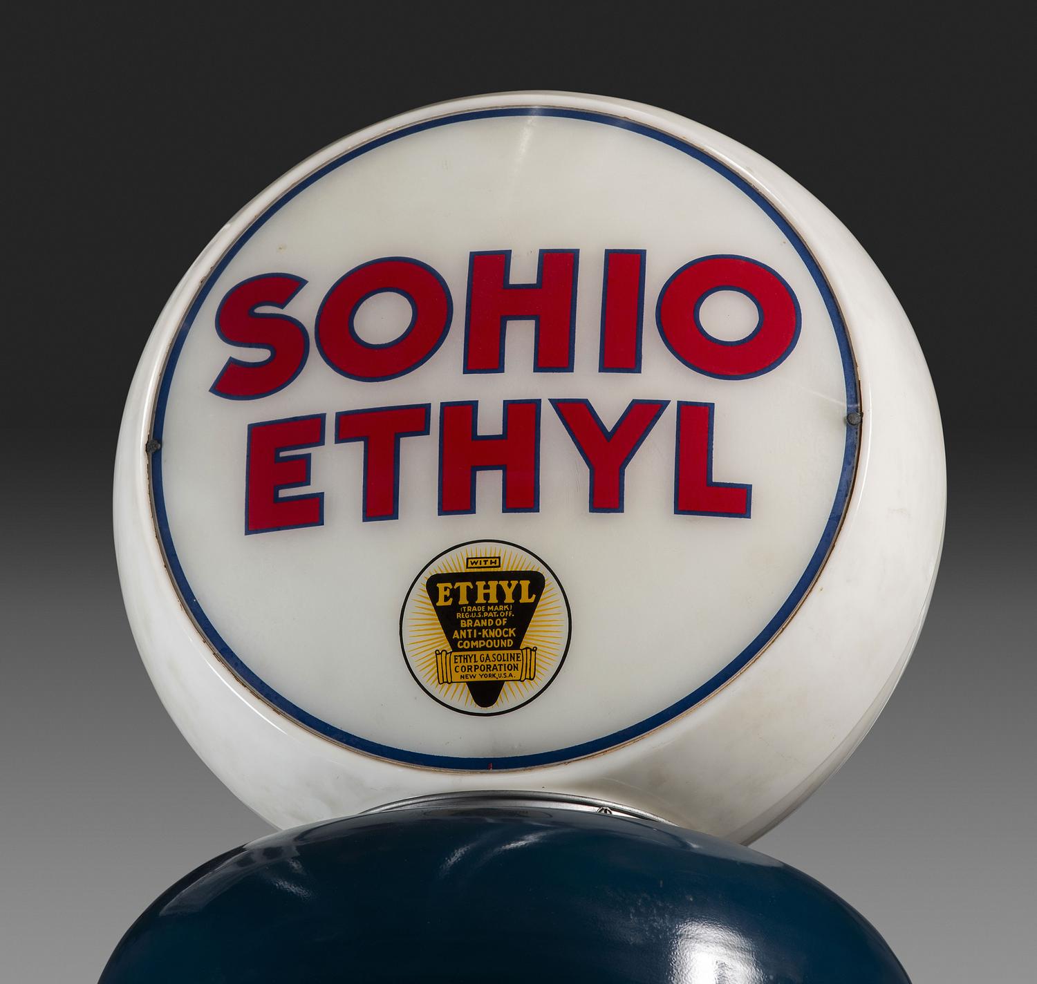 A Sohio Gravity Gasoline Pump