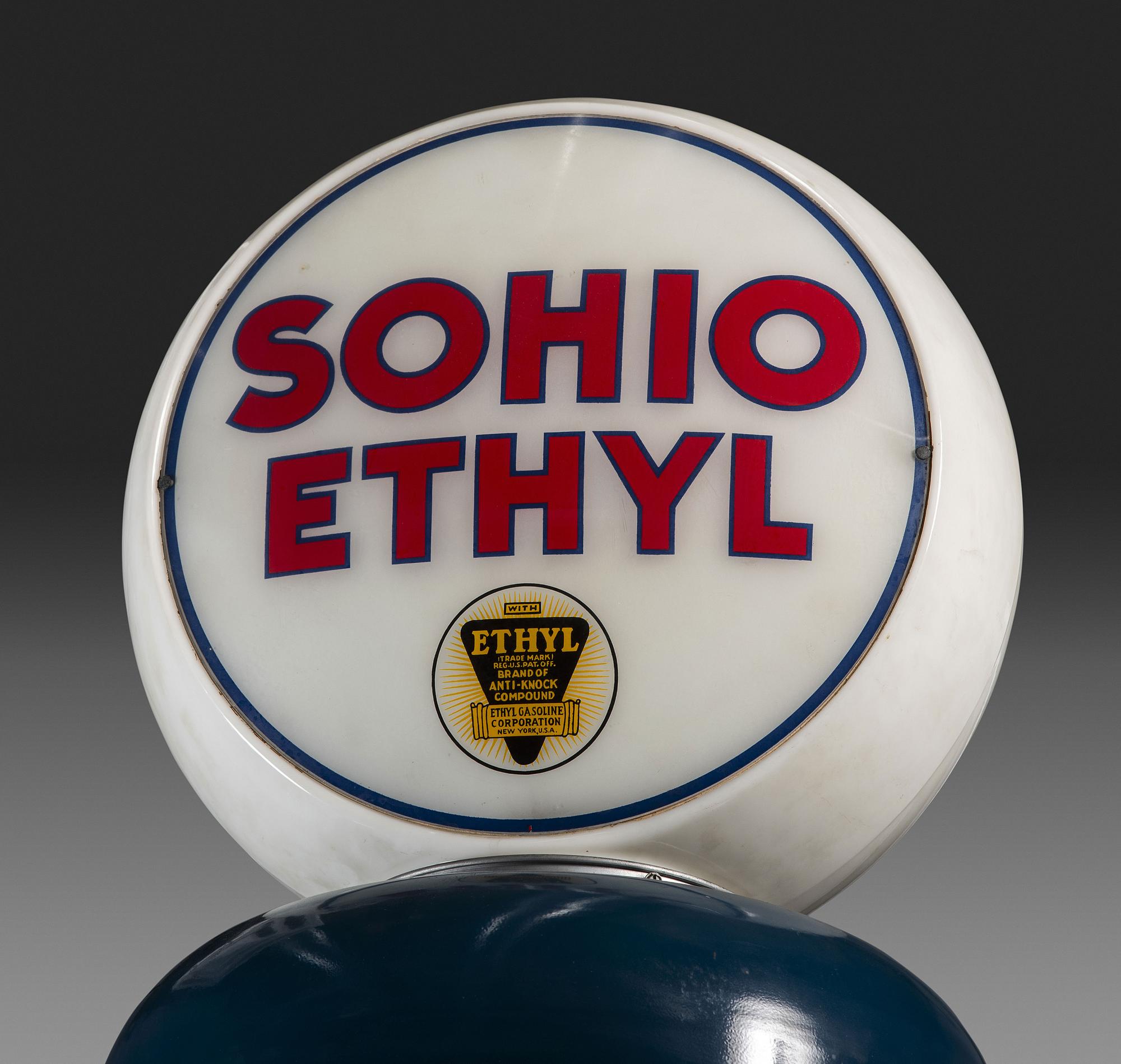 A Sohio Gravity Gasoline Pump