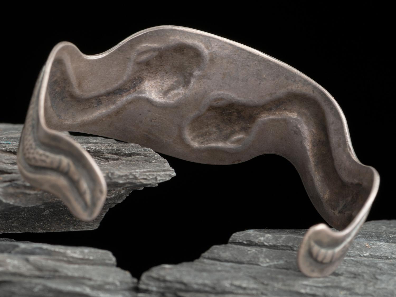 Navajo or Pueblo Snake Cuff Bracelet