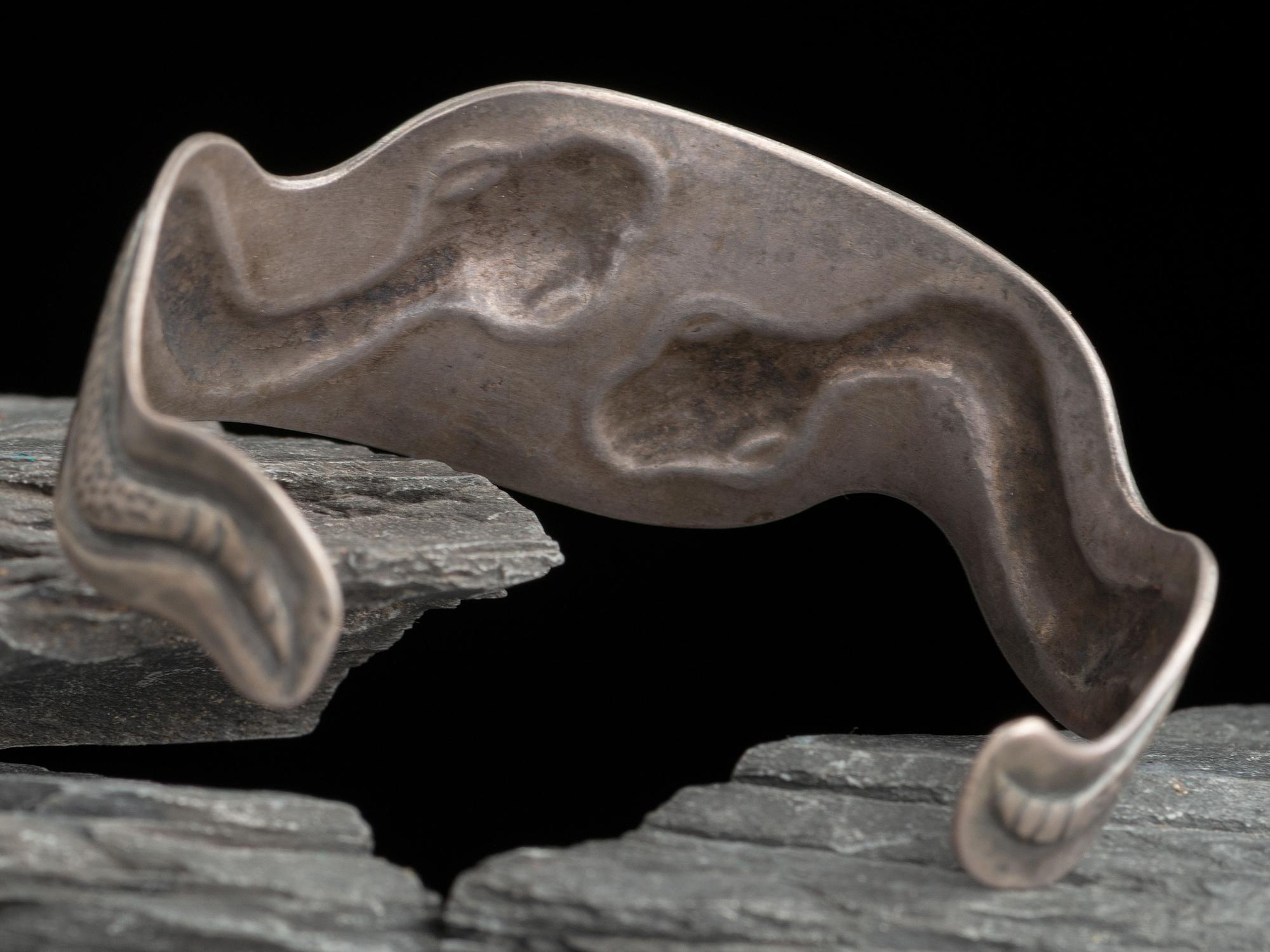 Navajo or Pueblo Snake Cuff Bracelet