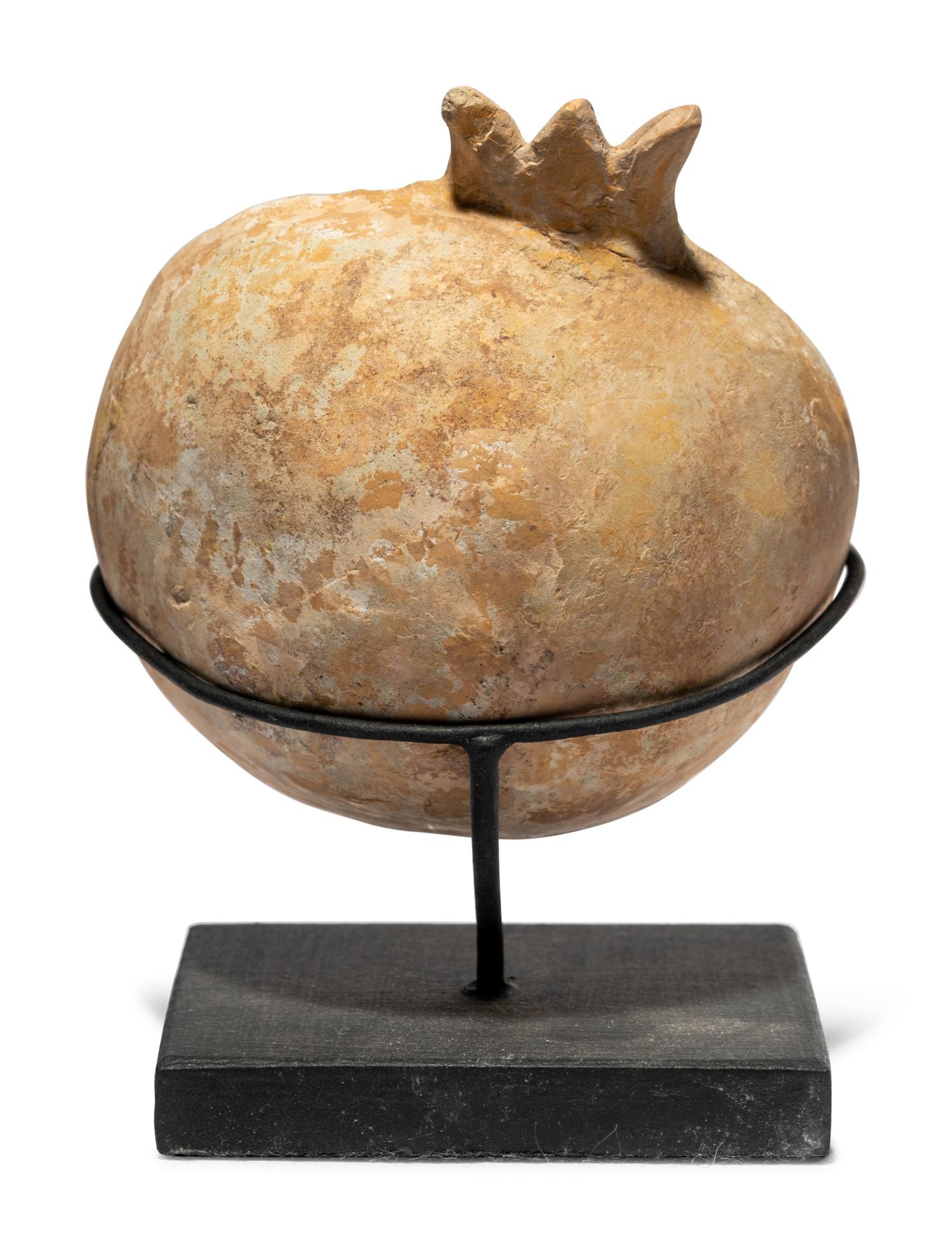 A Western Greek Terracotta Pomegranate