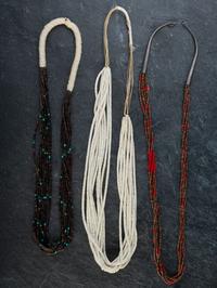 Group of Multi-strand Pueblo Necklaces