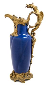 A Gilt Bronze Mounted Porcelain Vase Height 26 1/4 inches. — 19TH CENTURY