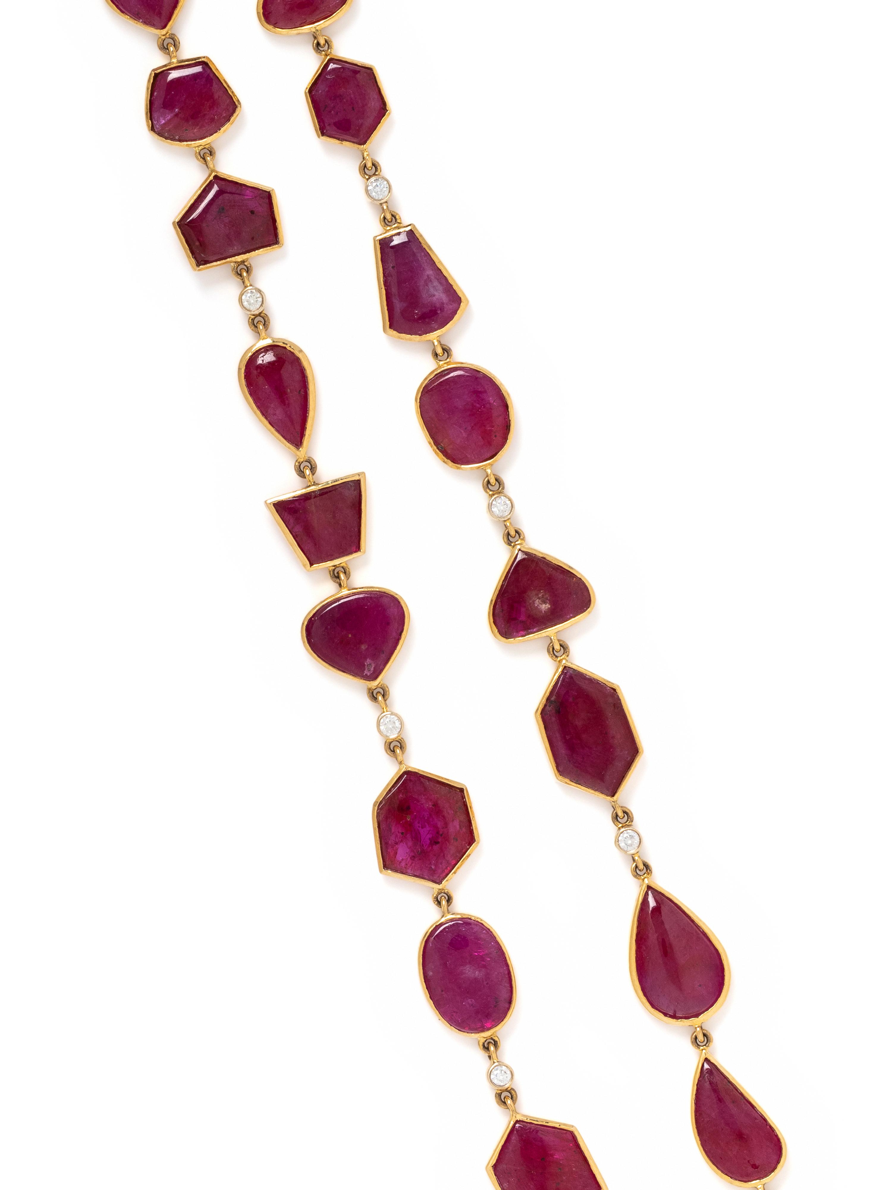 RUBY AND DIAMOND NECKLACE
