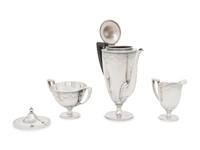 A Tiffany and Co. Silver Four-Piece Coffee Service