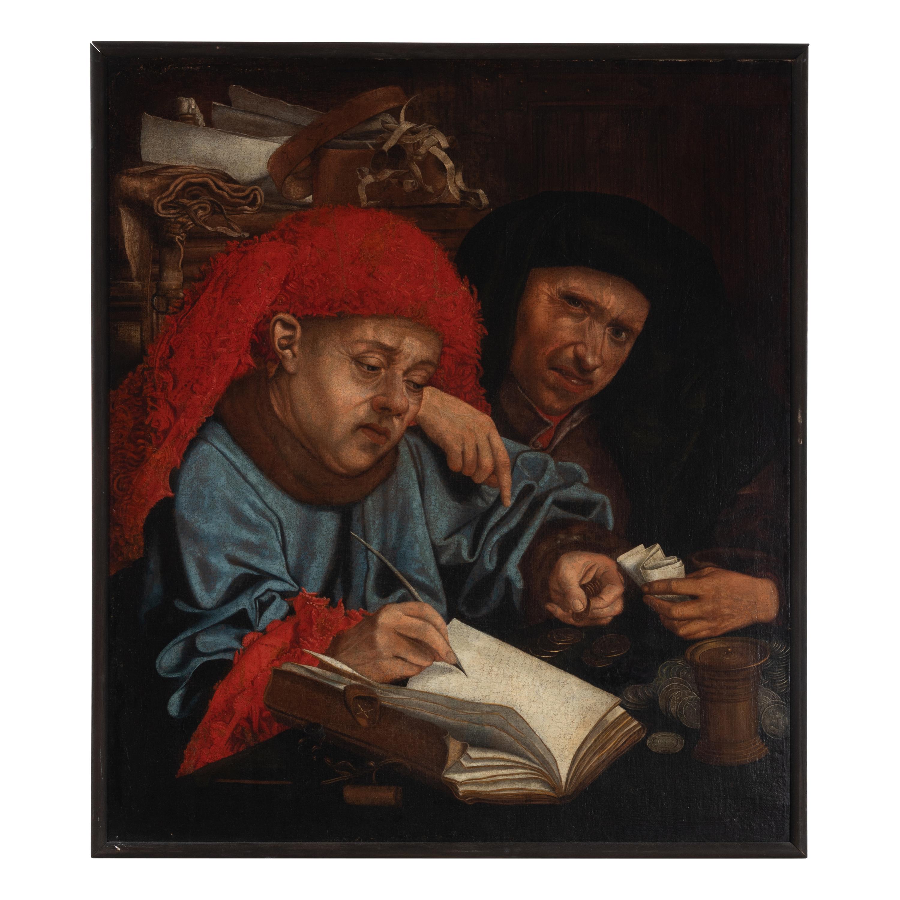 After Marinus van Reymerswaele (Dutch, c. 1490- c. 1567) — The Money Lenders