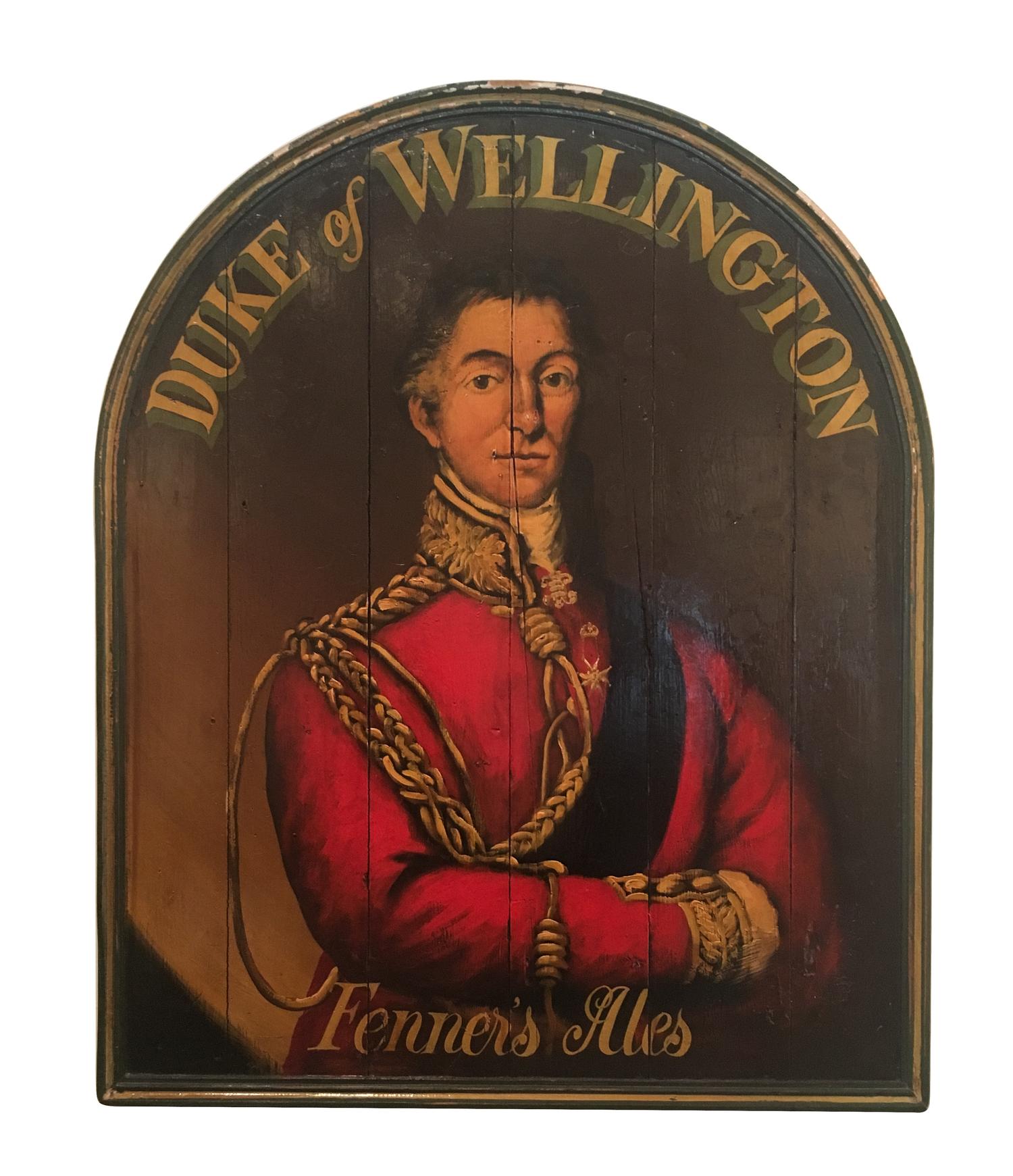 An English Painted Wood Trade Sign Height 39 x width 32 inches. — 20TH CENTURY
