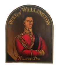 An English Painted Wood Trade Sign Height 39 x width 32 inches. — 20TH CENTURY