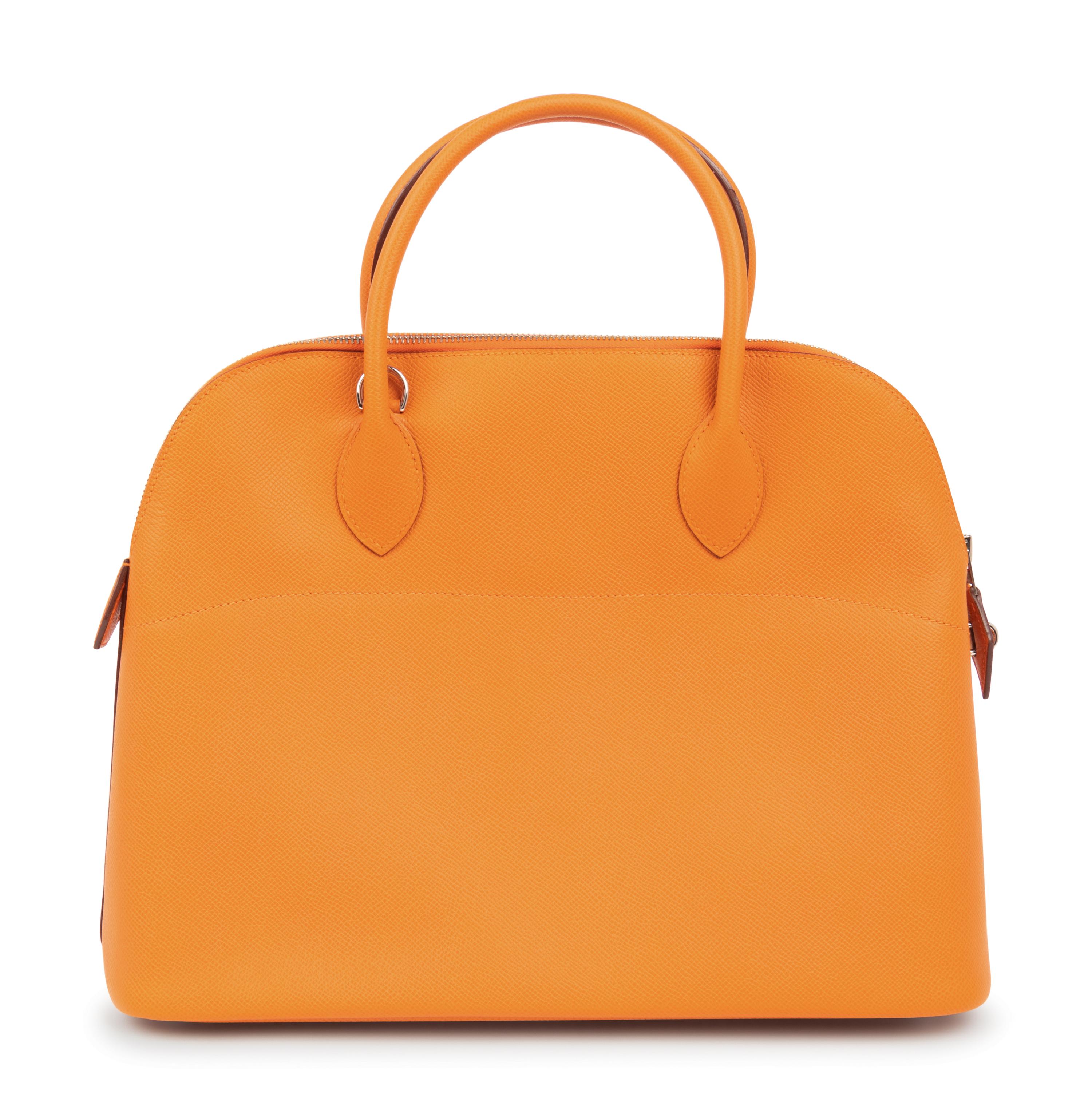 Hermès Orange Leather Bolide Bag 37cm, 2007