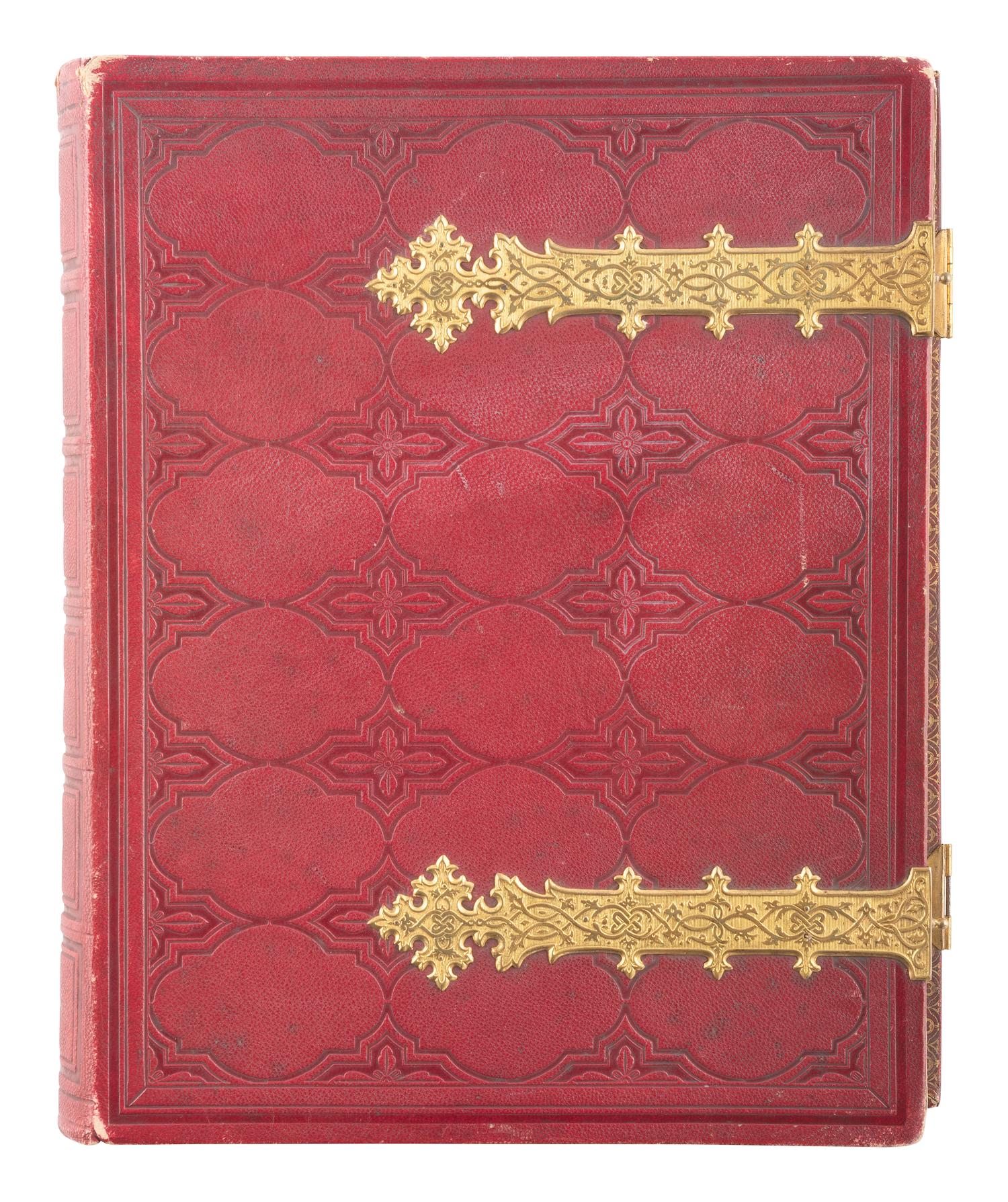 [EARLY PHOTO.] Album containing 100+ CDVs of European personalities, incl. royalty, ca 1860s-1870s.