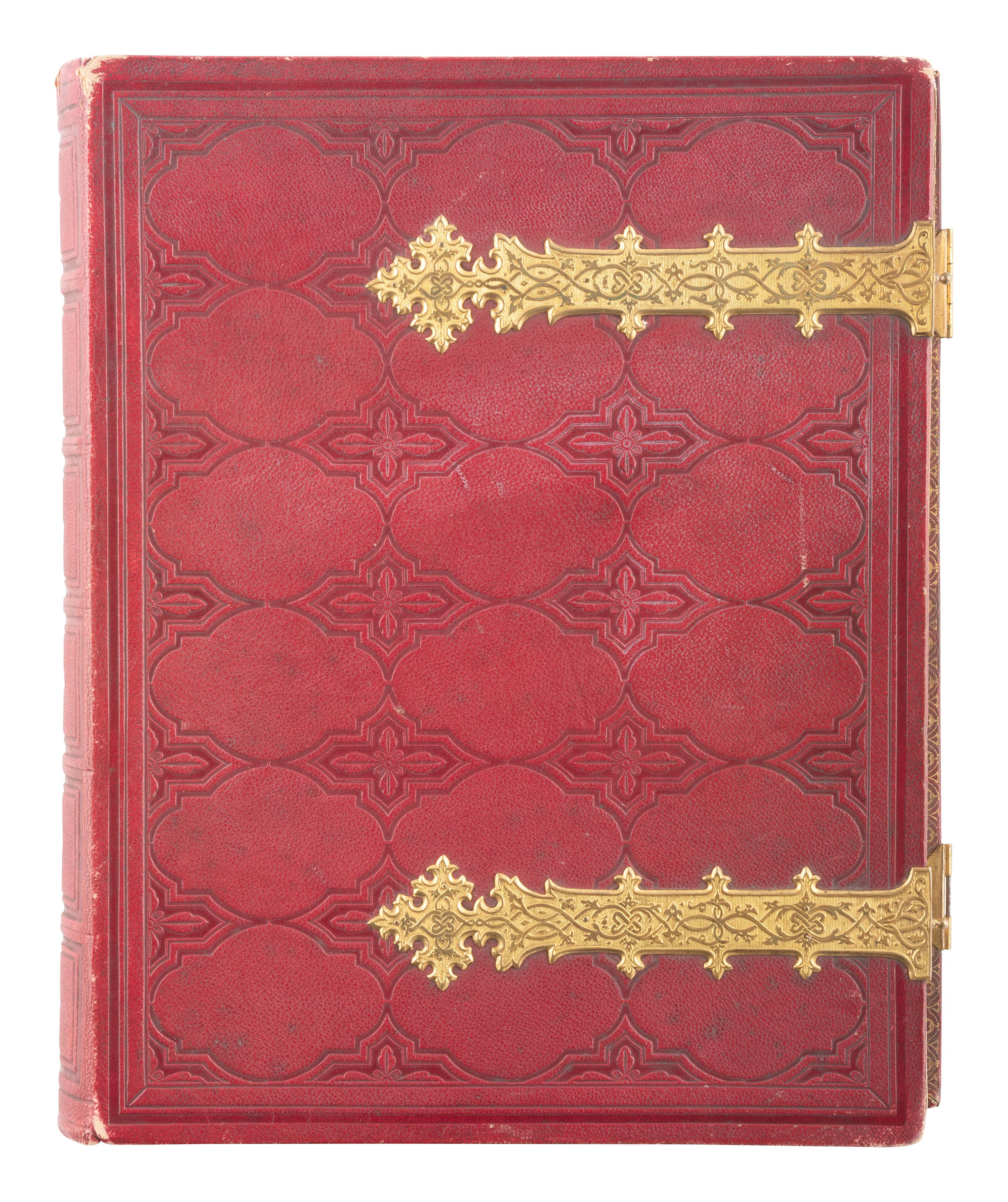 [EARLY PHOTO.] Album containing 100+ CDVs of European personalities, incl. royalty, ca 1860s-1870s.