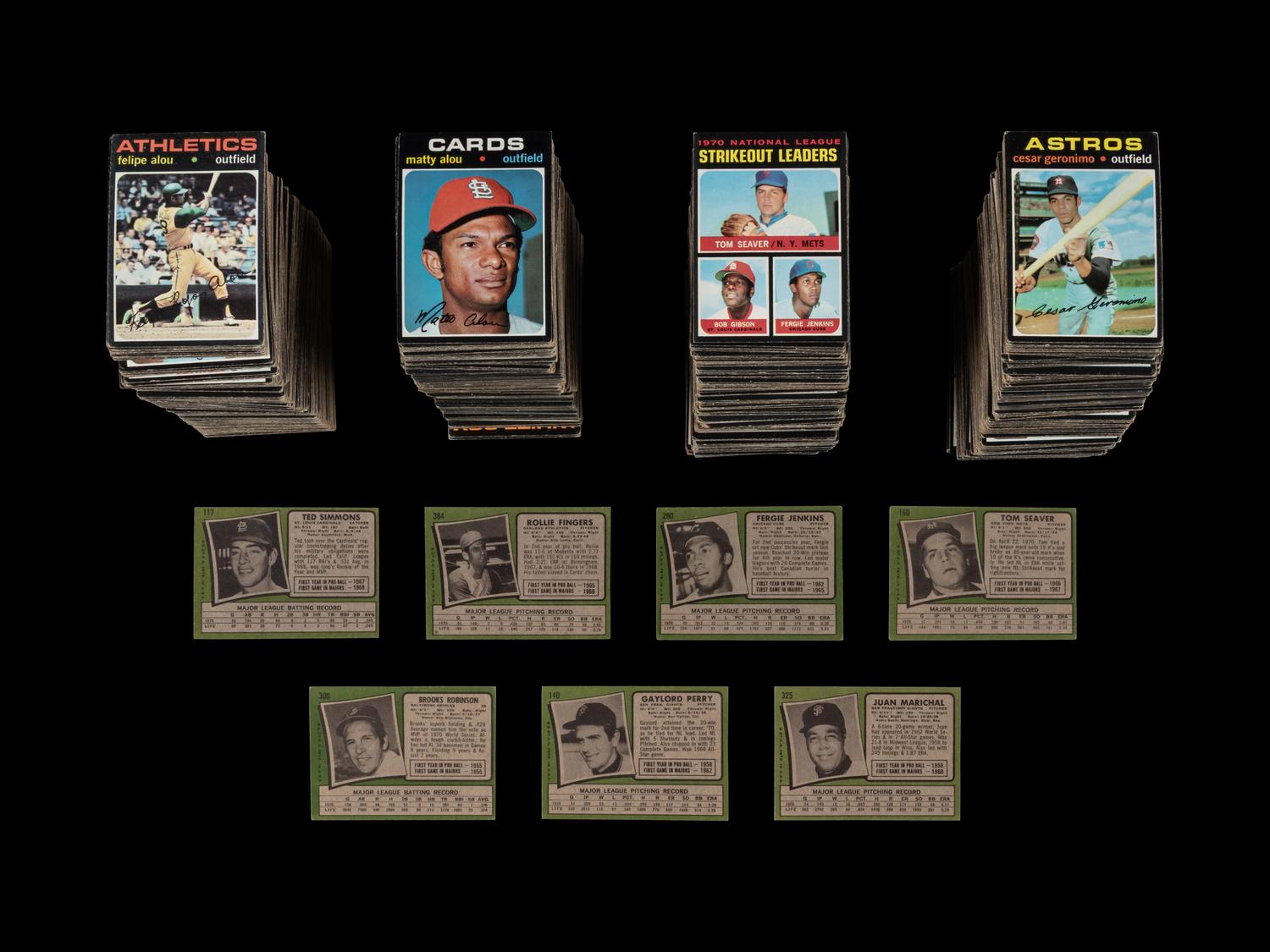 A Collection of Over 1,100 1971 Topps Baseball Cards