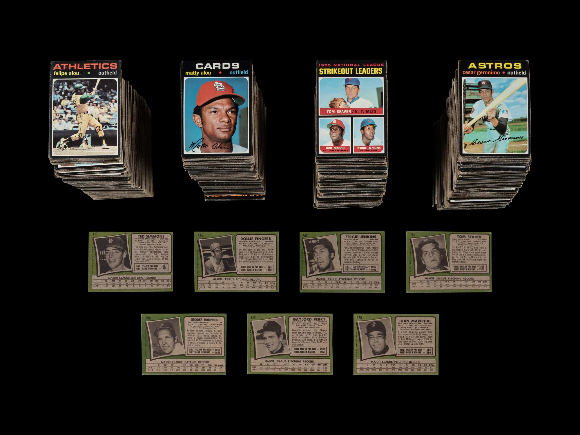 A Collection of Over 1,100 1971 Topps Baseball Cards