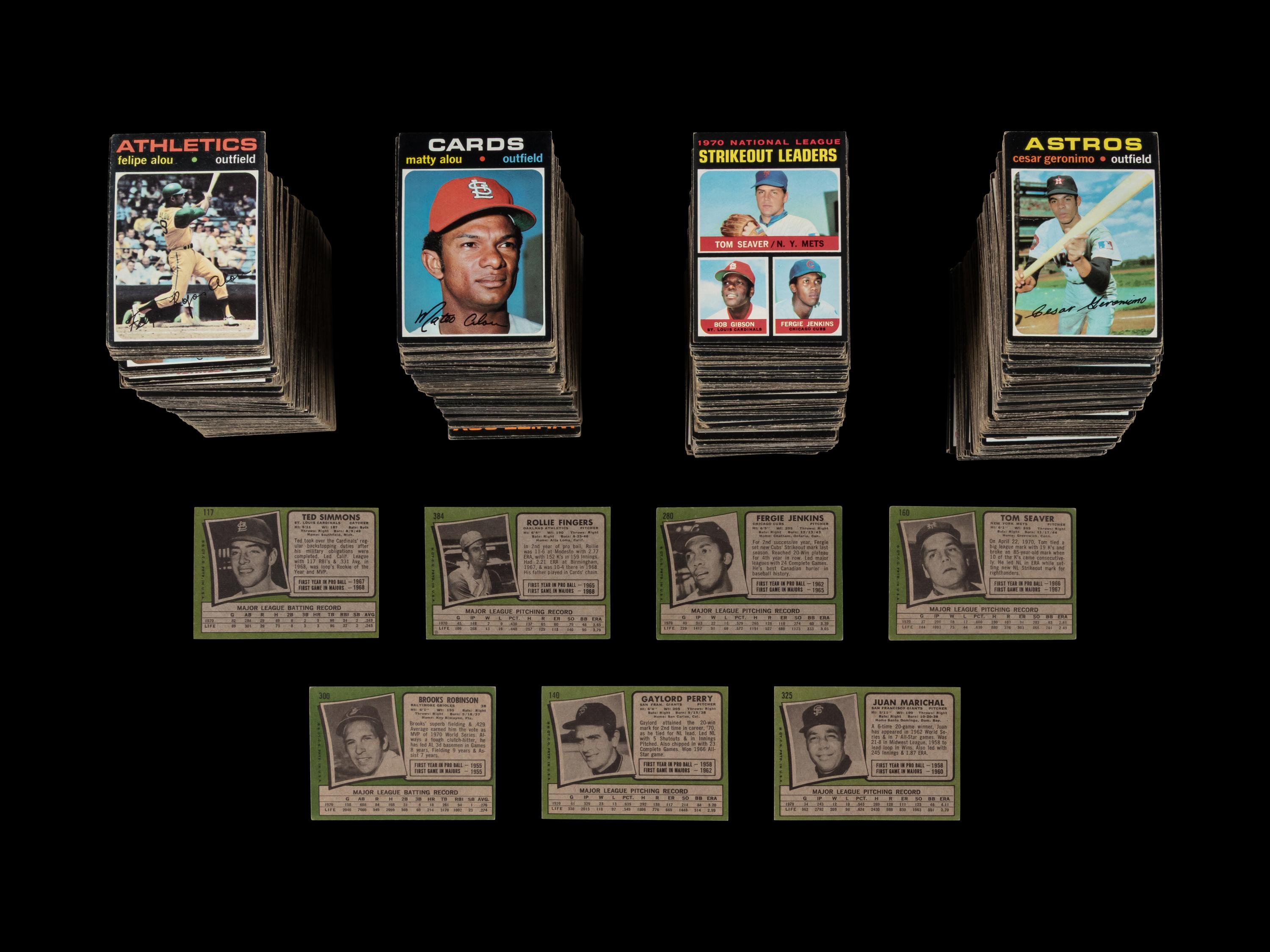 A Collection of Over 1,100 1971 Topps Baseball Cards
