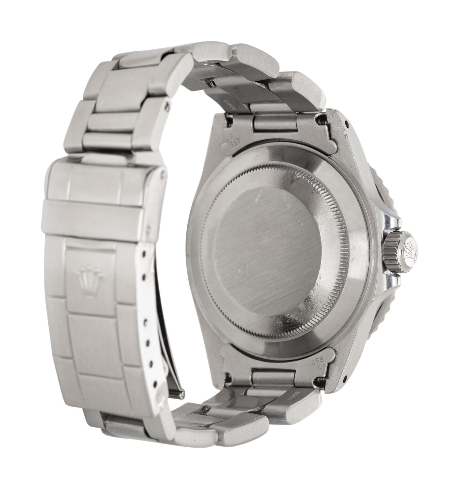 ROLEX, REF. 16800 STAINLESS STEEL 'GHOST BEZEL SUBMARINER' WATCH