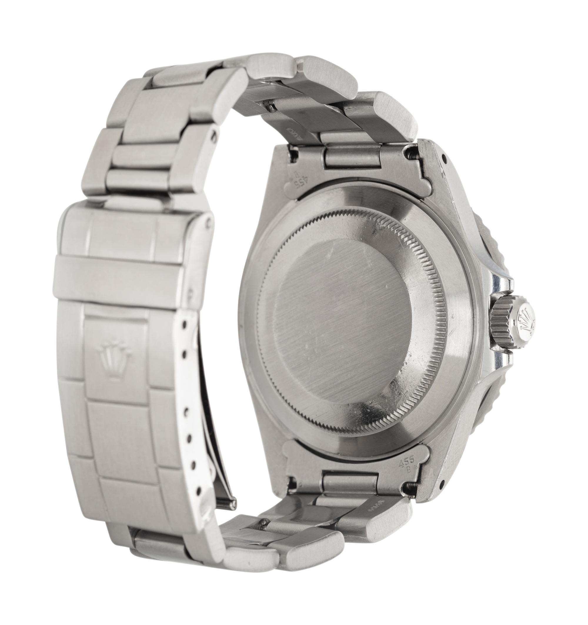 ROLEX, REF. 16800 STAINLESS STEEL 'GHOST BEZEL SUBMARINER' WATCH