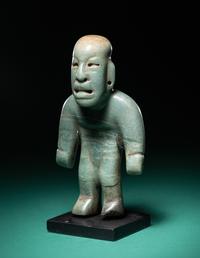 An Olmec Jade Standing Figure