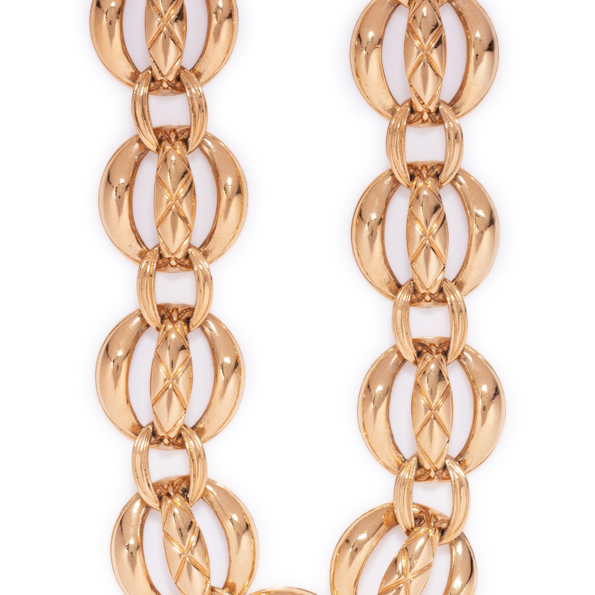 Two Chanel Pieces: One Bracelet, One Necklace, 1990-2006