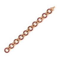 YELLOW GOLD AND GLASS BRACELET