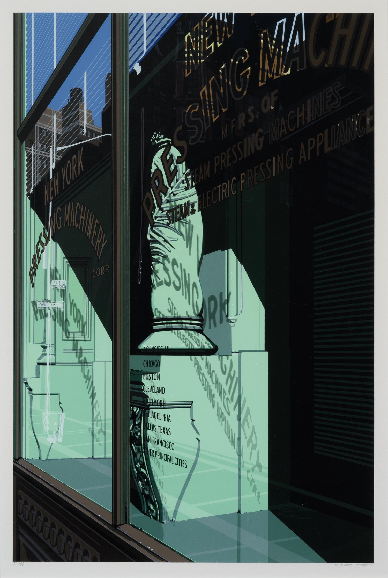 Urban Landscapes No. 2 (complete portfolio of 8 prints with original cloth portfolio)