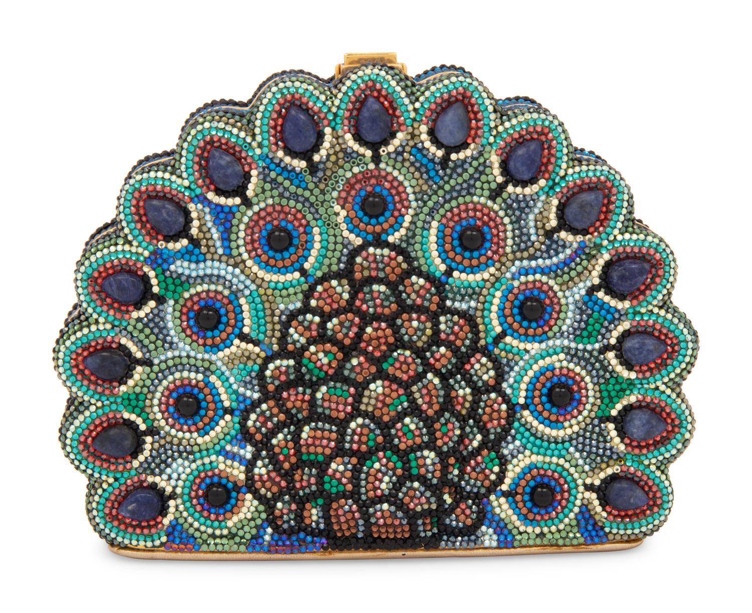 Judith Leiber Peacock Minaudière