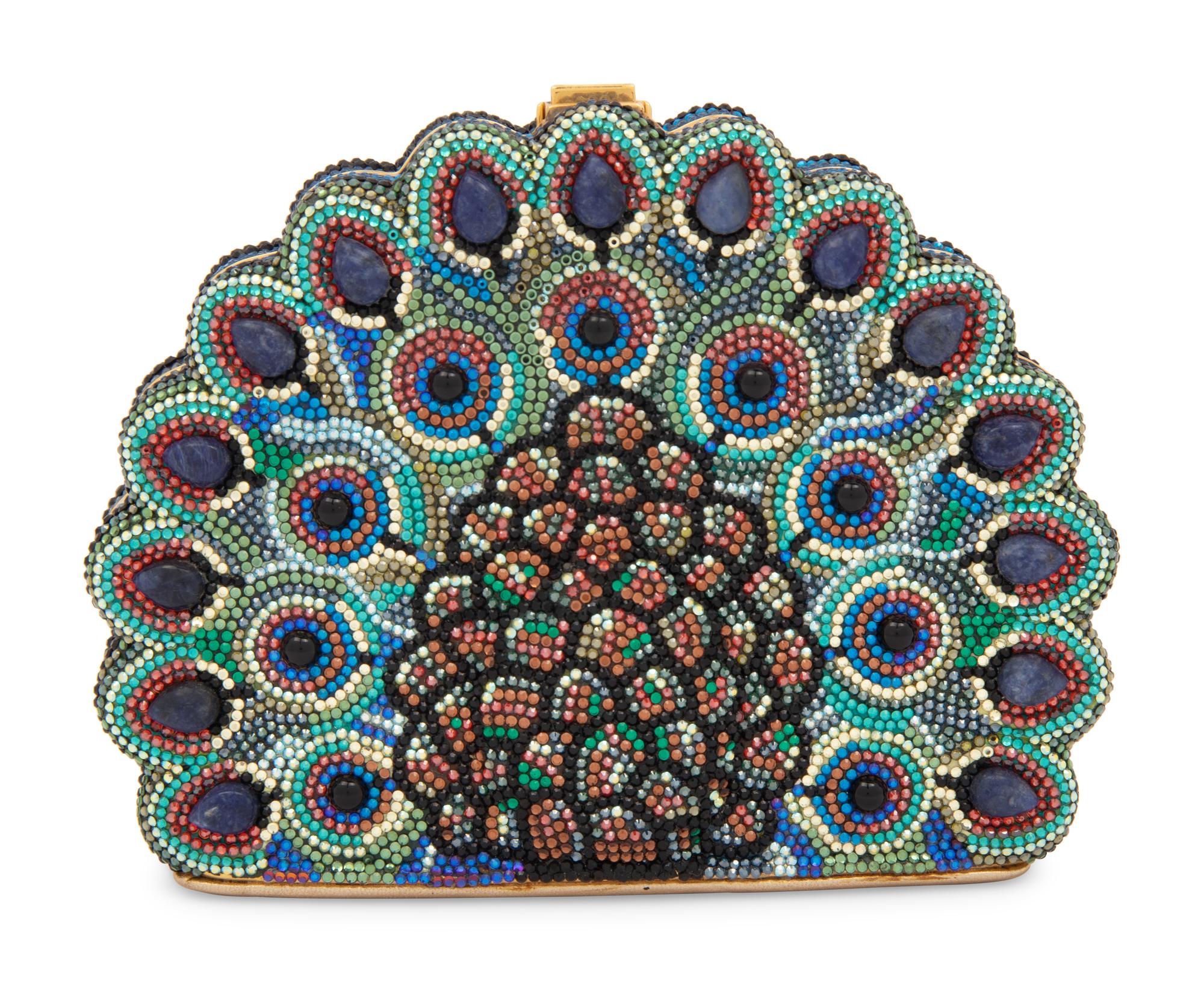 Judith Leiber Peacock Minaudière